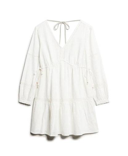 Ibiza Long Sleeve Tiered Mini Dress