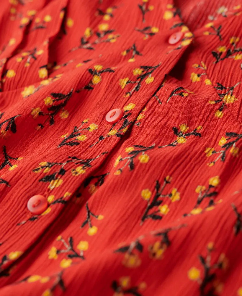 Rosy Ditsy Red
