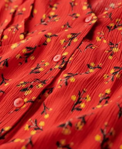 Rosy Ditsy Red