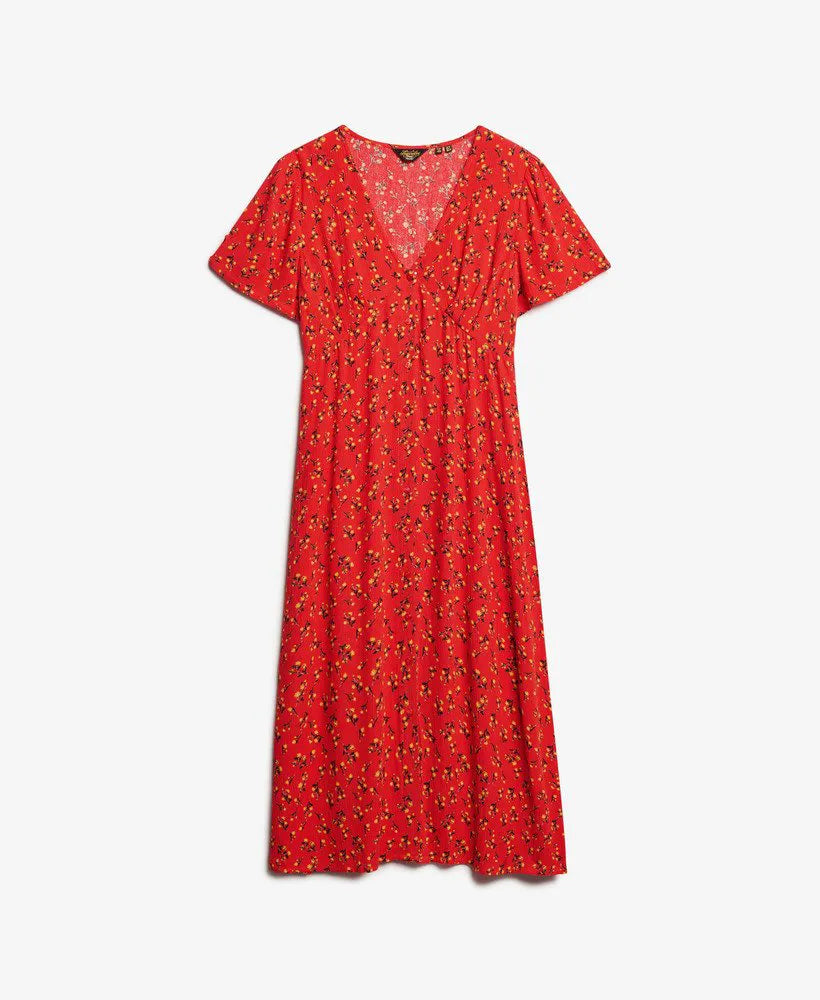 Rosy Ditsy Red