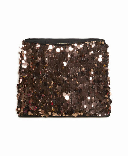 Sequin Disc Mini Skirt