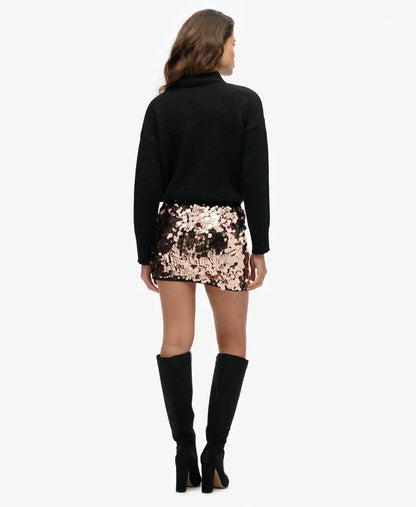 Sequin Disc Mini Skirt