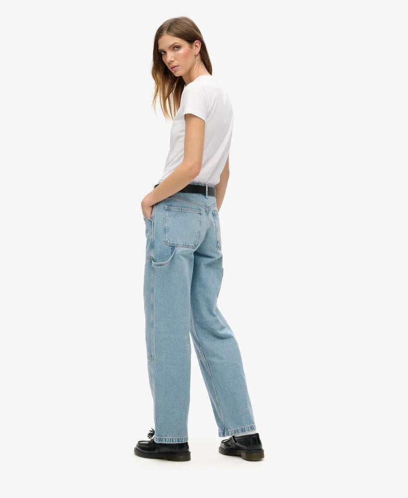 Mid Rise Denim Carpenter Jeans