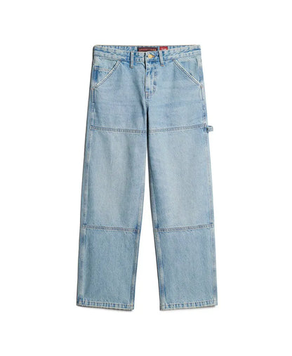 Mid Rise Denim Carpenter Jeans