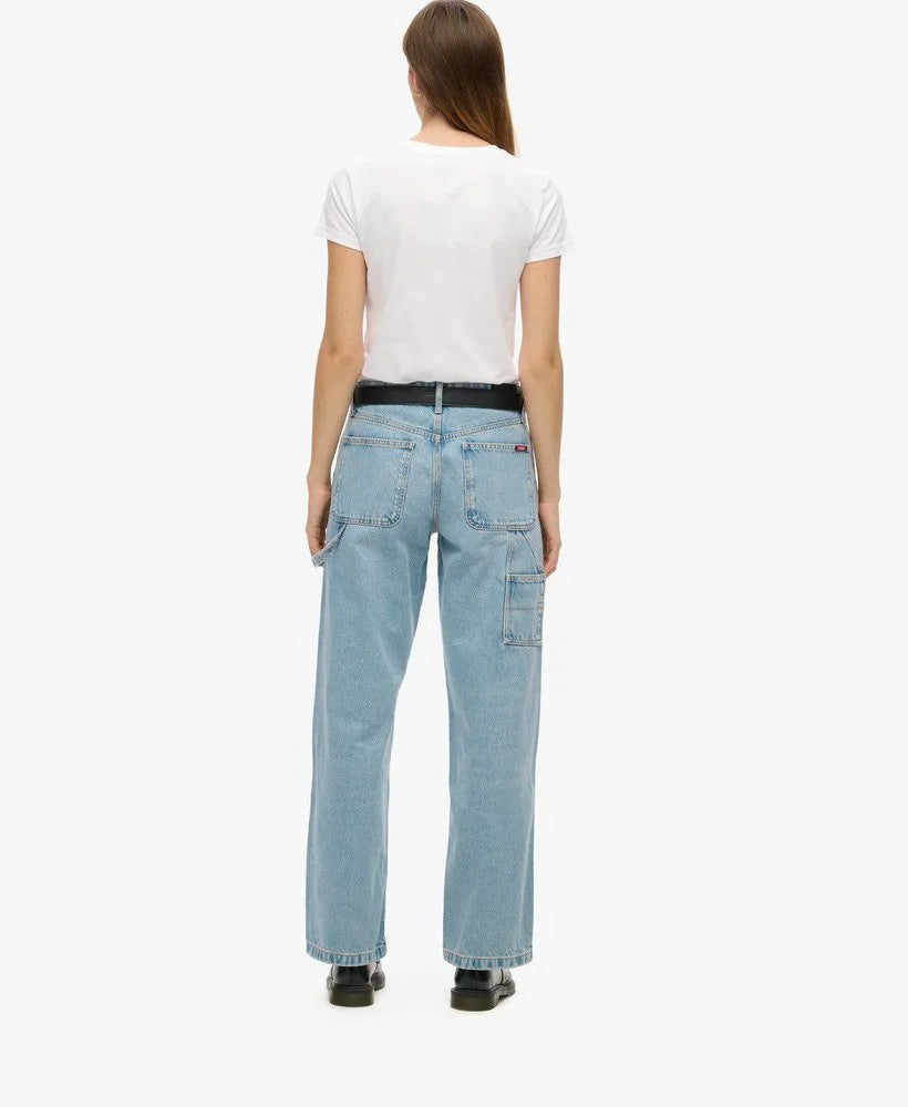 Mid Rise Denim Carpenter Jeans