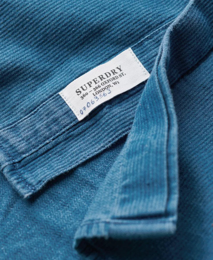 The Merchant Store - Henley Indigo Shirt