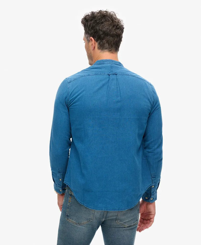 The Merchant Store - Henley Indigo Shirt
