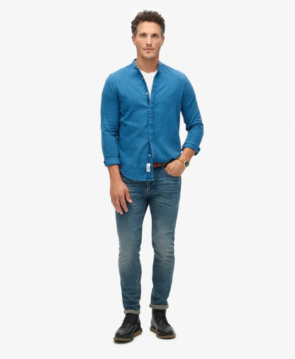 The Merchant Store - Henley Indigo Shirt