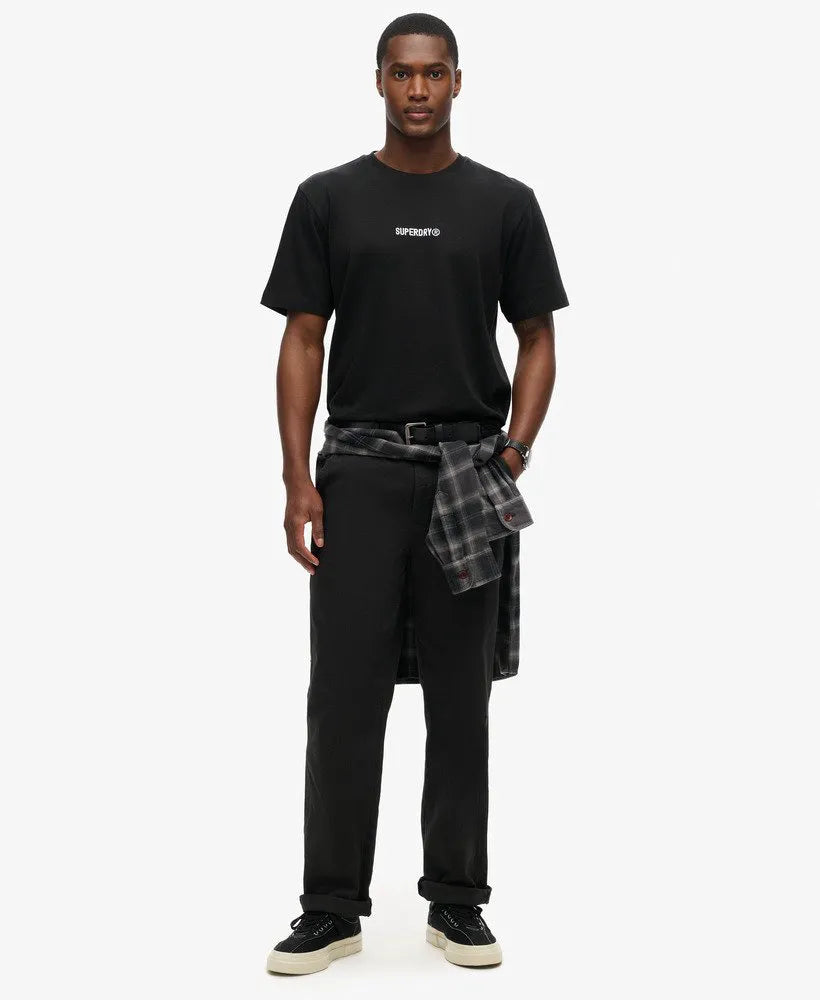 Micro Logo Graphic Loose T-Shirt