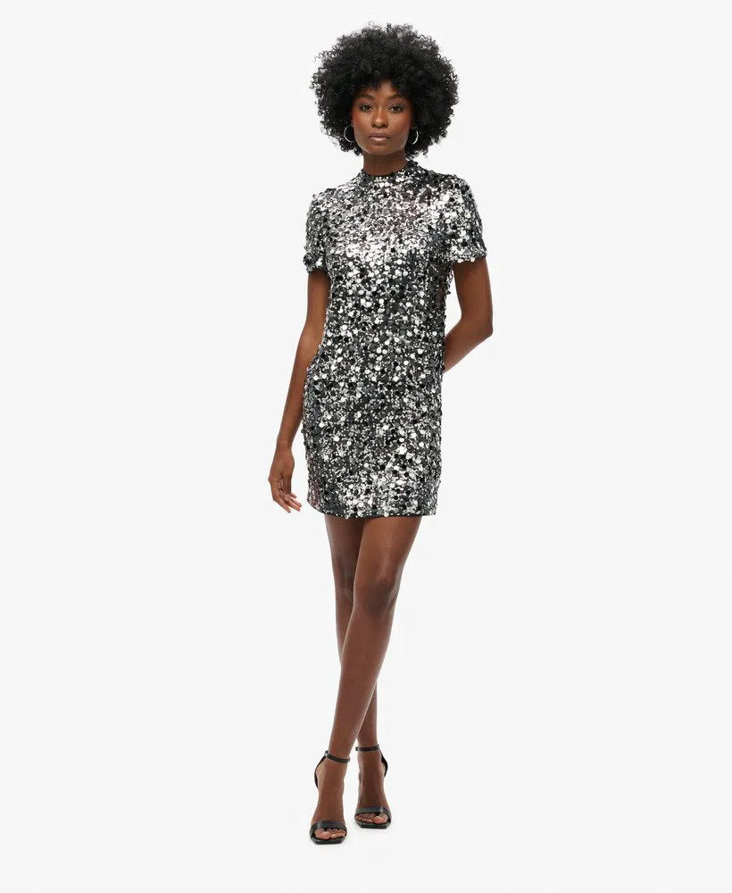 Sequin T-Shirt Mini Dress