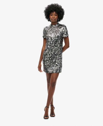Sequin T-Shirt Mini Dress