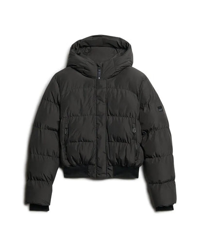 Hooded Sports Puffer Bomber Jacket