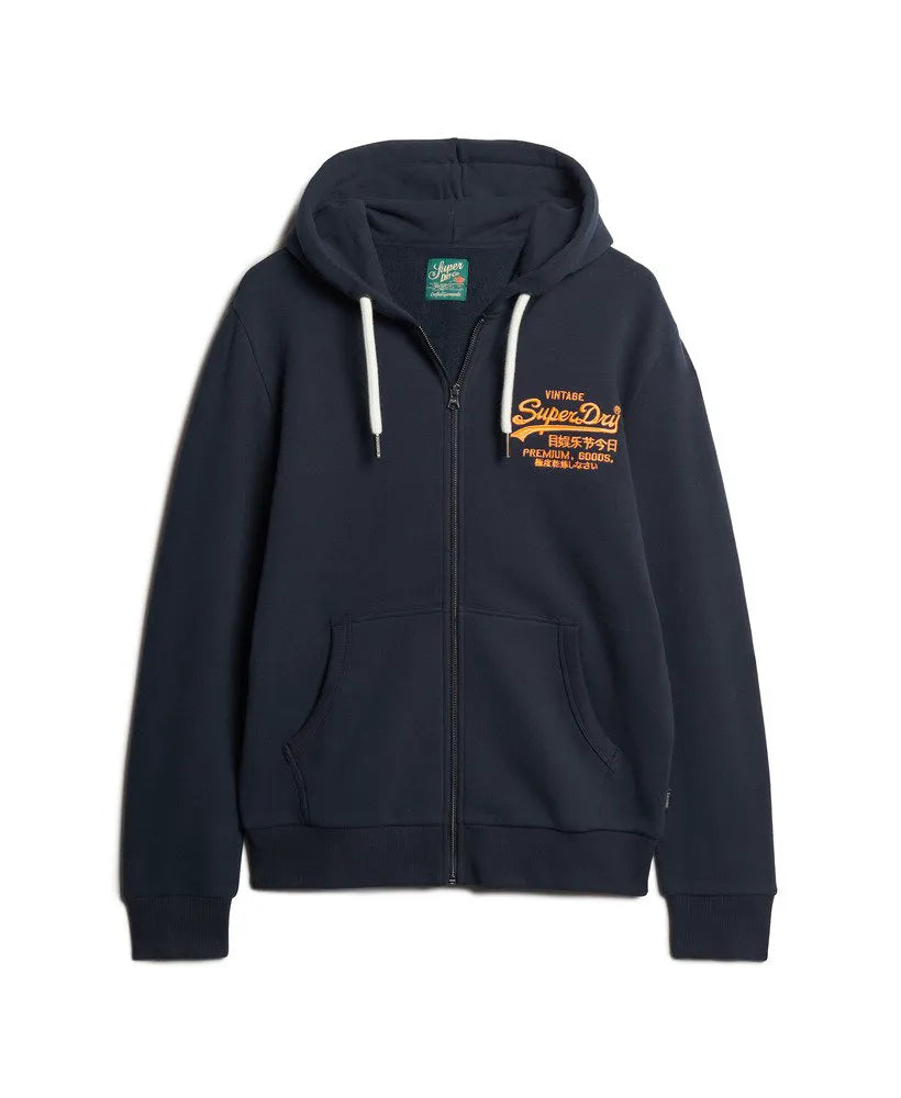 Neon Vintage Logo Zip Hoodie