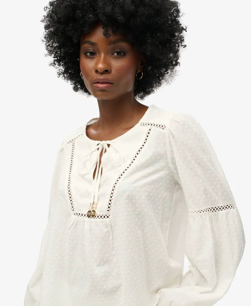 Ibiza Long Sleeve Beach Blouse