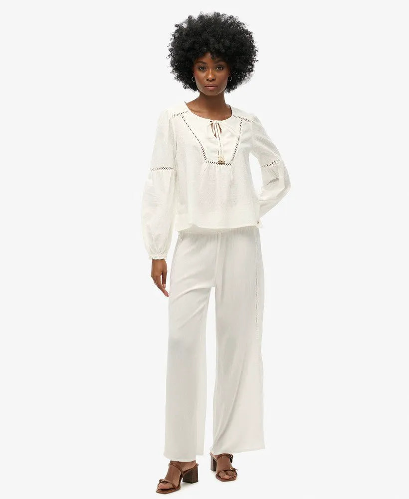 Ibiza Long Sleeve Beach Blouse