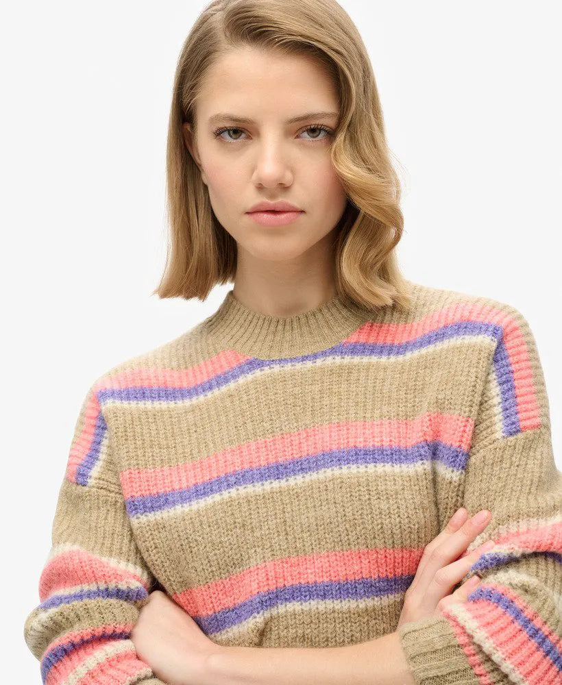 Multi Stripe Crew Jumper