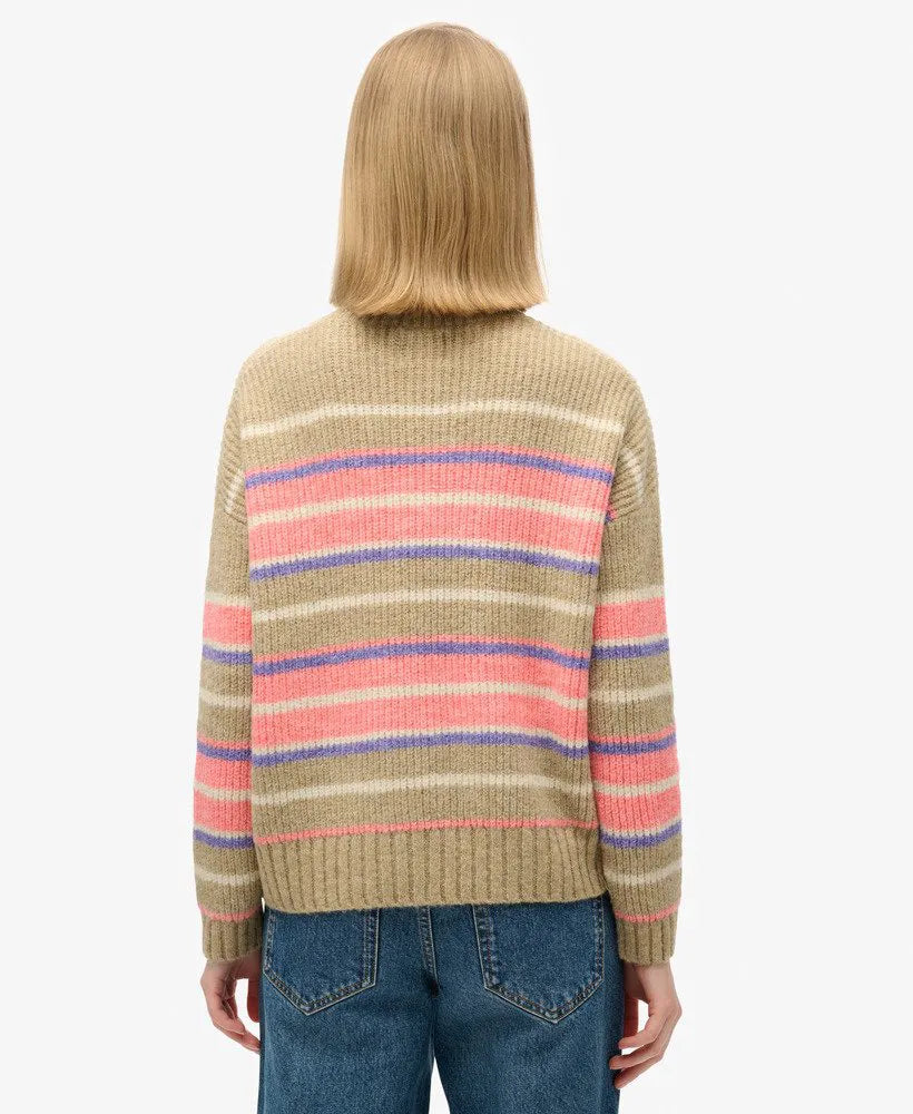 Multi Stripe Crew Jumper