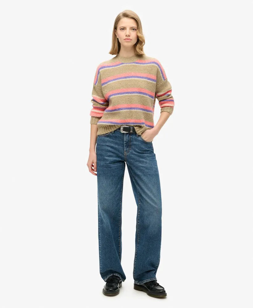 Multi Stripe Crew Jumper