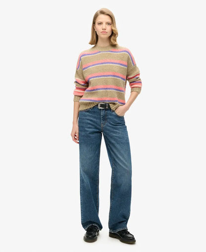 Multi Stripe Crew Jumper