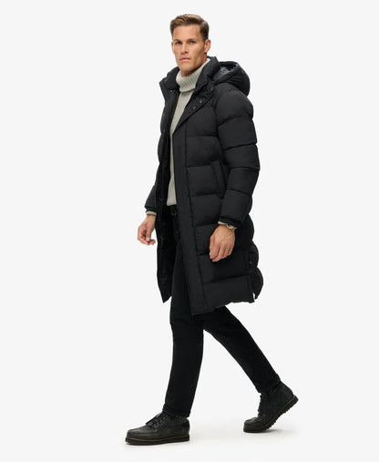 Hooded Longline Puffer Jacket