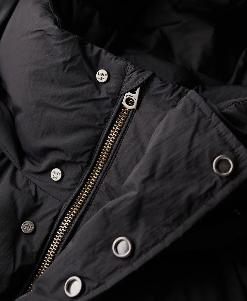 Hooded Longline Puffer Jacket