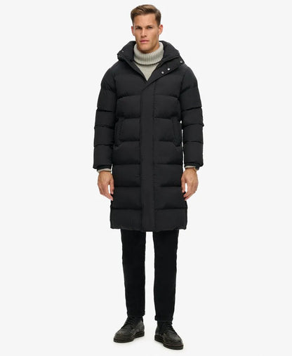 Hooded Longline Puffer Jacket
