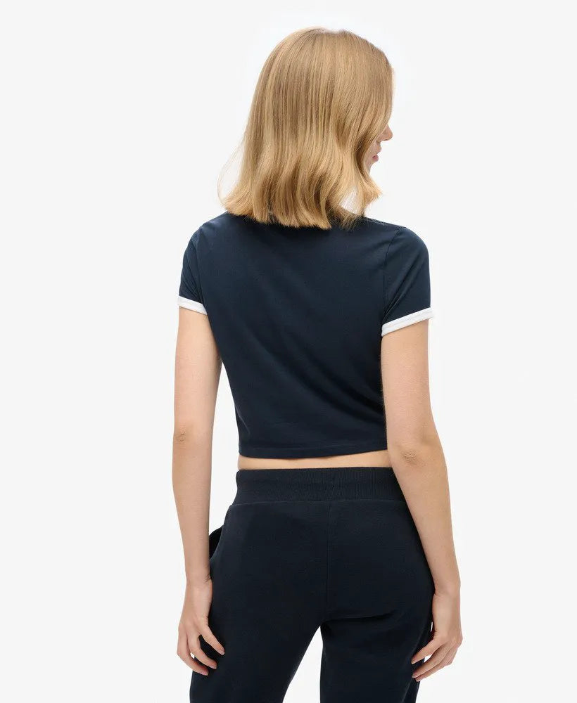Organic Cotton Ringer Crop T-shirt