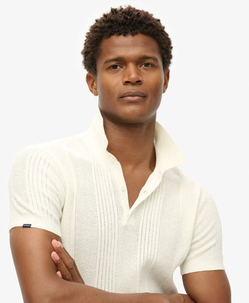 Short Sleeve Knitted Polo Shirt