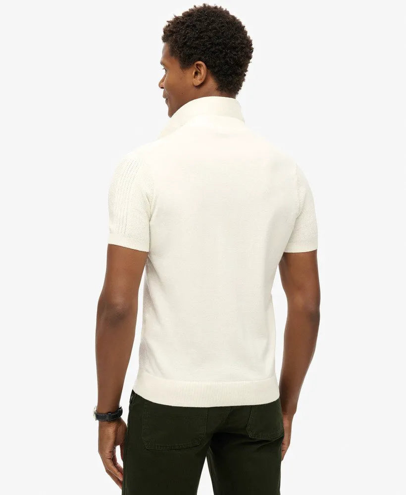 Short Sleeve Knitted Polo Shirt