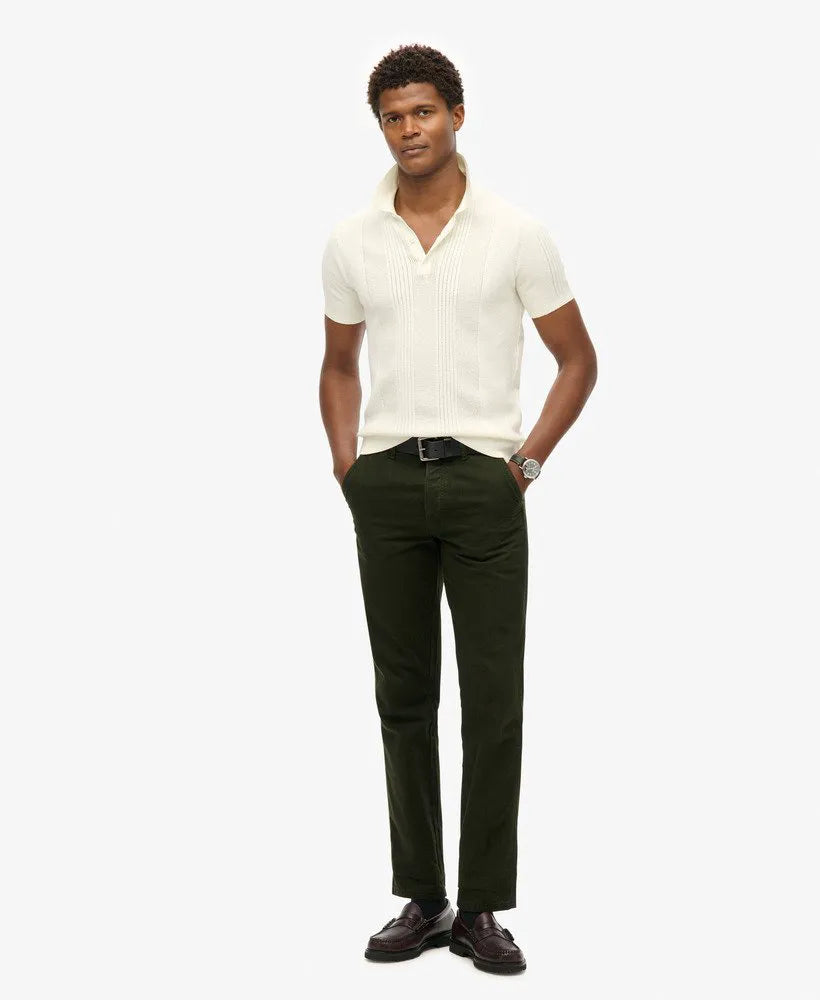 Short Sleeve Knitted Polo Shirt