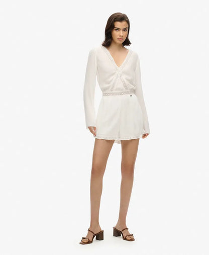 Flare Sleeve Cut Out Playsuit