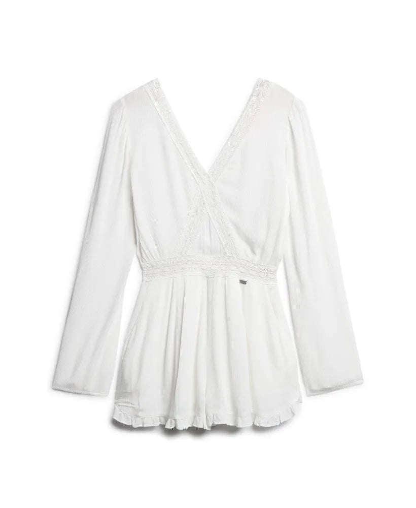 Flare Sleeve Cut Out Playsuit