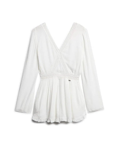 Flare Sleeve Cut Out Playsuit
