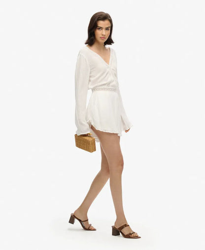 Flare Sleeve Cut Out Playsuit