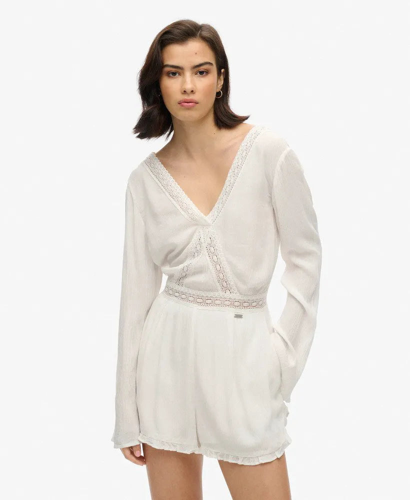 Flare Sleeve Cut Out Playsuit