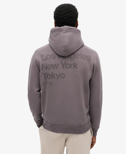 Core Logo City Loose Fit Hoodie