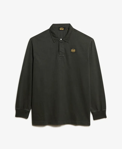 Long Sleeved Contrast Stitch Rugby Shirt