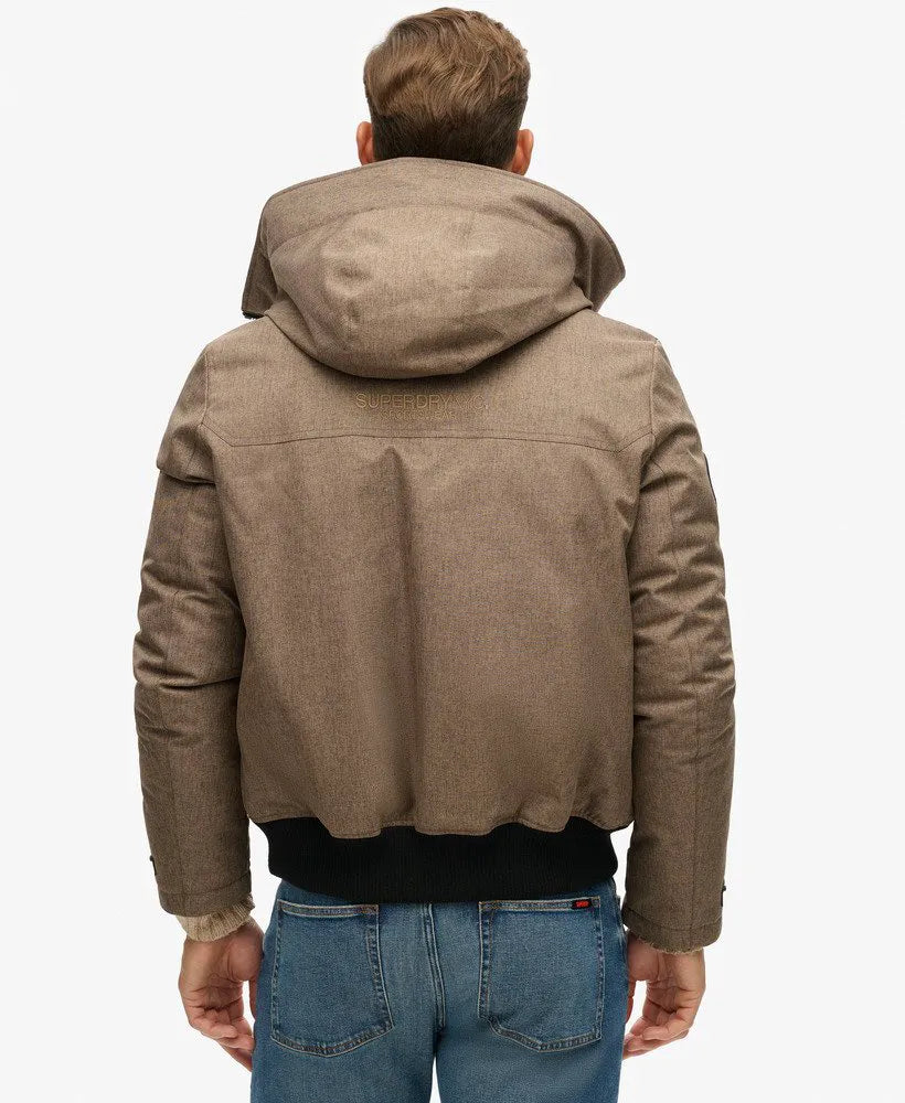 City Tweed Padded Bomber Jacket