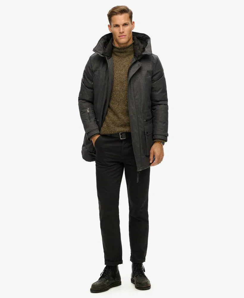 City Tweed Padded Parka Jacket