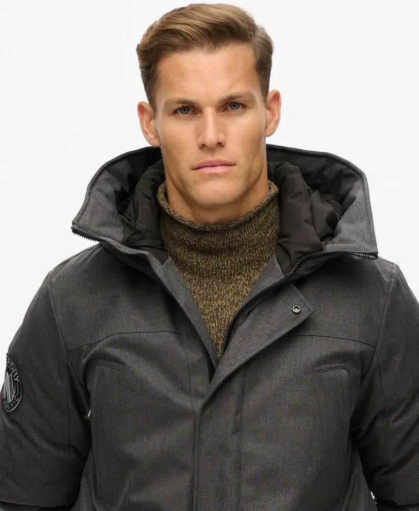 City Tweed Padded Parka Jacket