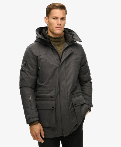 City Tweed Padded Parka Jacket