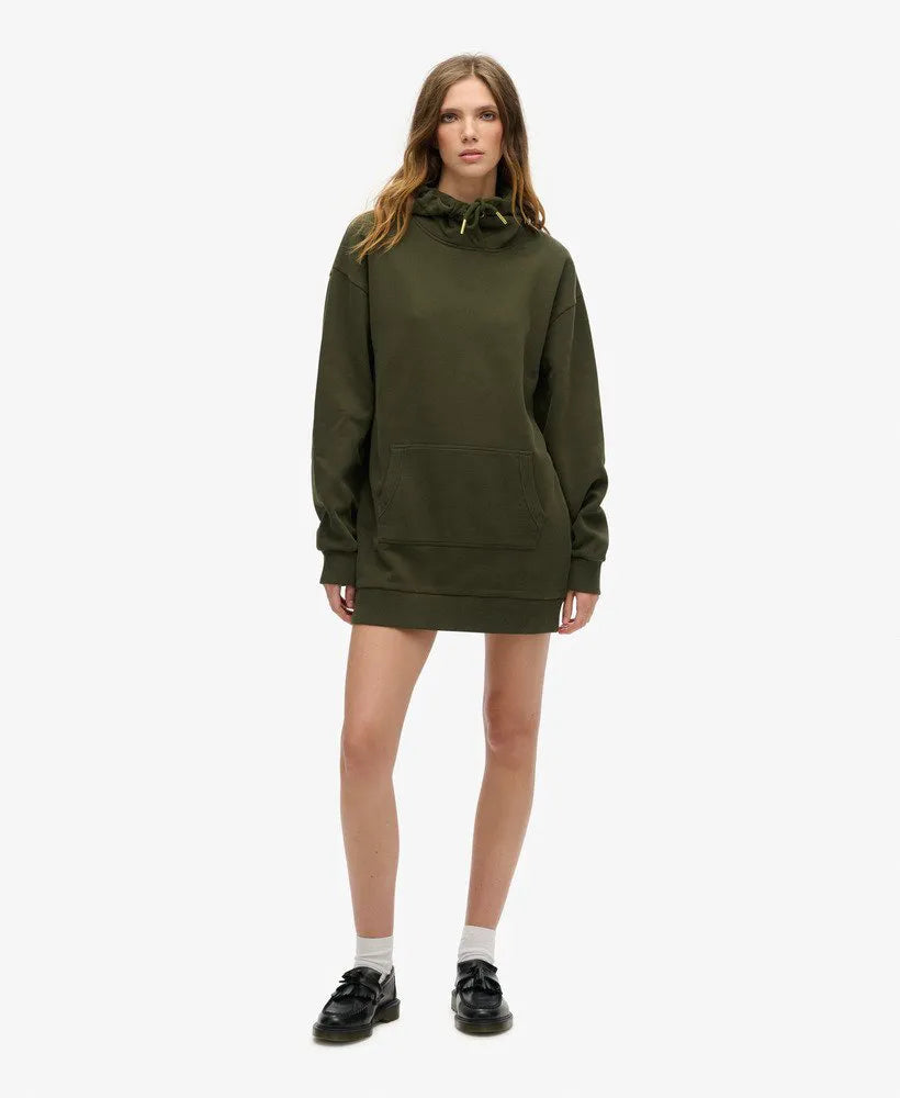 Tattoo Rhinestone Hooded Dress