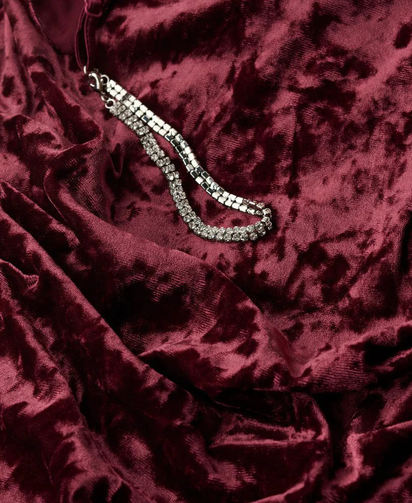Diamonte Velvet Maxi Dress