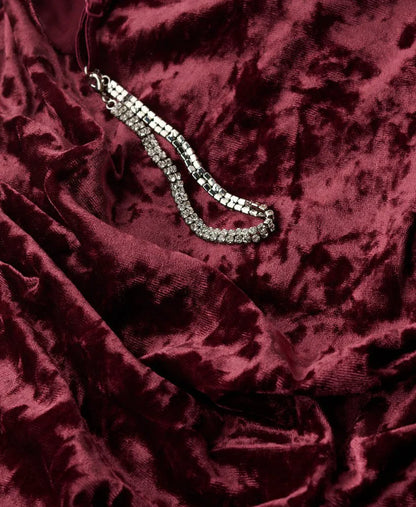 Diamonte Velvet Maxi Dress