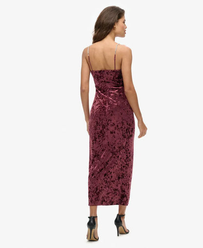 Diamonte Velvet Maxi Dress