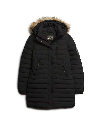 Fuji Hooded Mid Length Puffer Coat