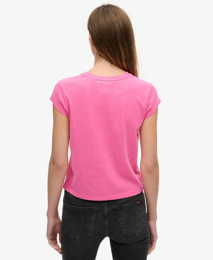 Embellished Punk Cap Sleeve T-Shirt