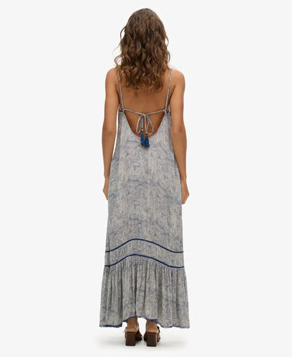 Maze Print Navy