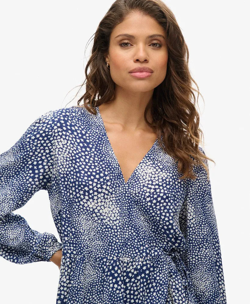 Scattered Ditsy Navy
