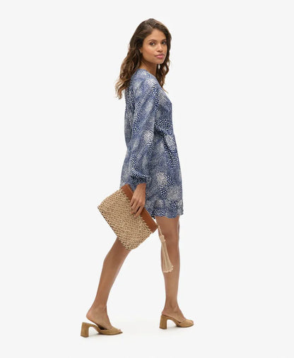 Scattered Ditsy Navy